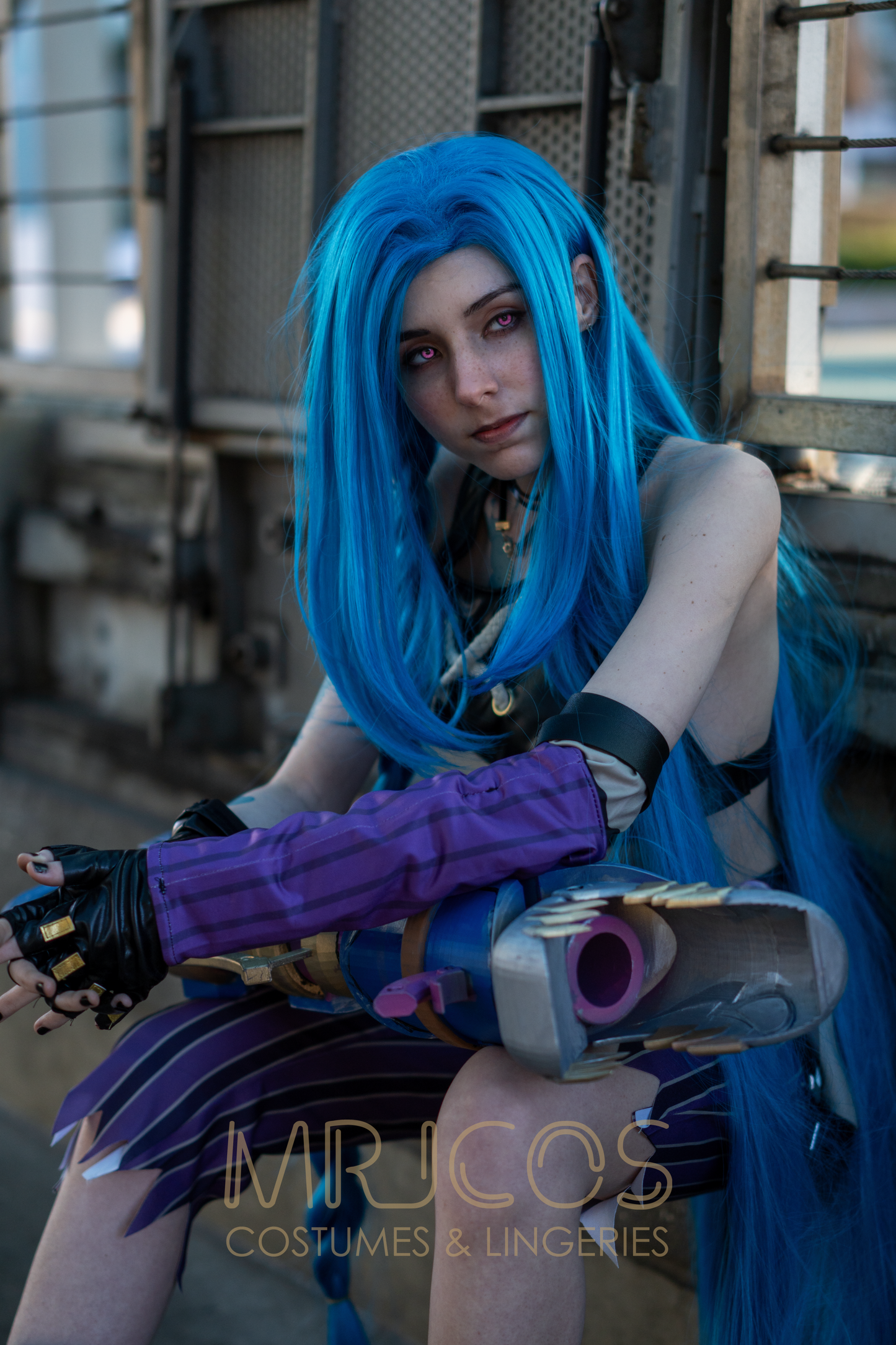 League of Legends LOL Arcane Jinx Cosplay Costume Set