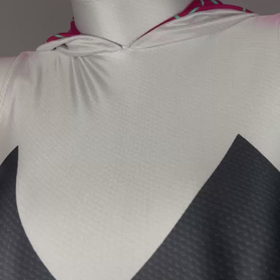 Woman Super Hero Spandex Open Crotch Cosplay Bodysuit Sexy Lingerie