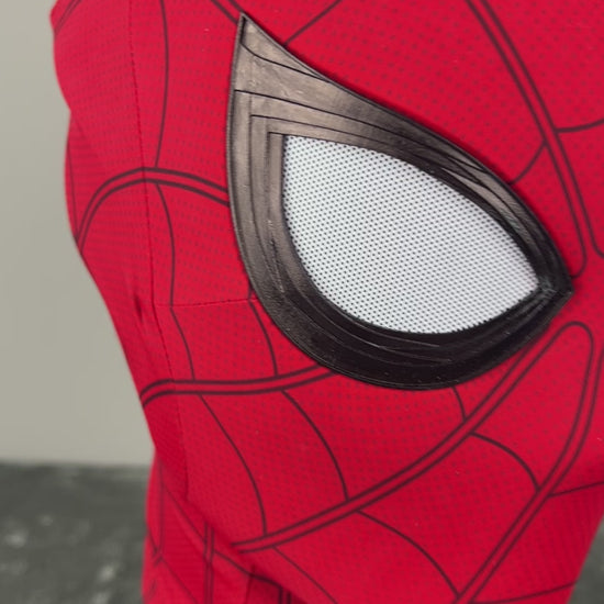  Hand-made Far From Home Spiderman Cosplay Halloween Mask with Faceshell