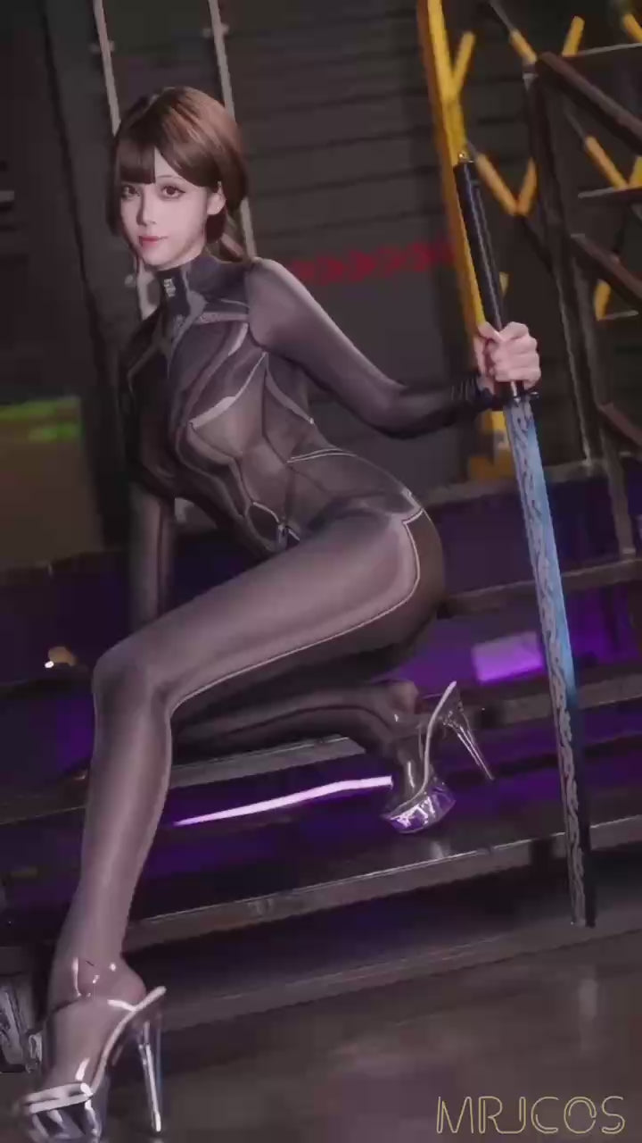 Anime Style Super Hero Eve Sheer 10D Nylon Full Bodysuit Body Stocking Lingerie