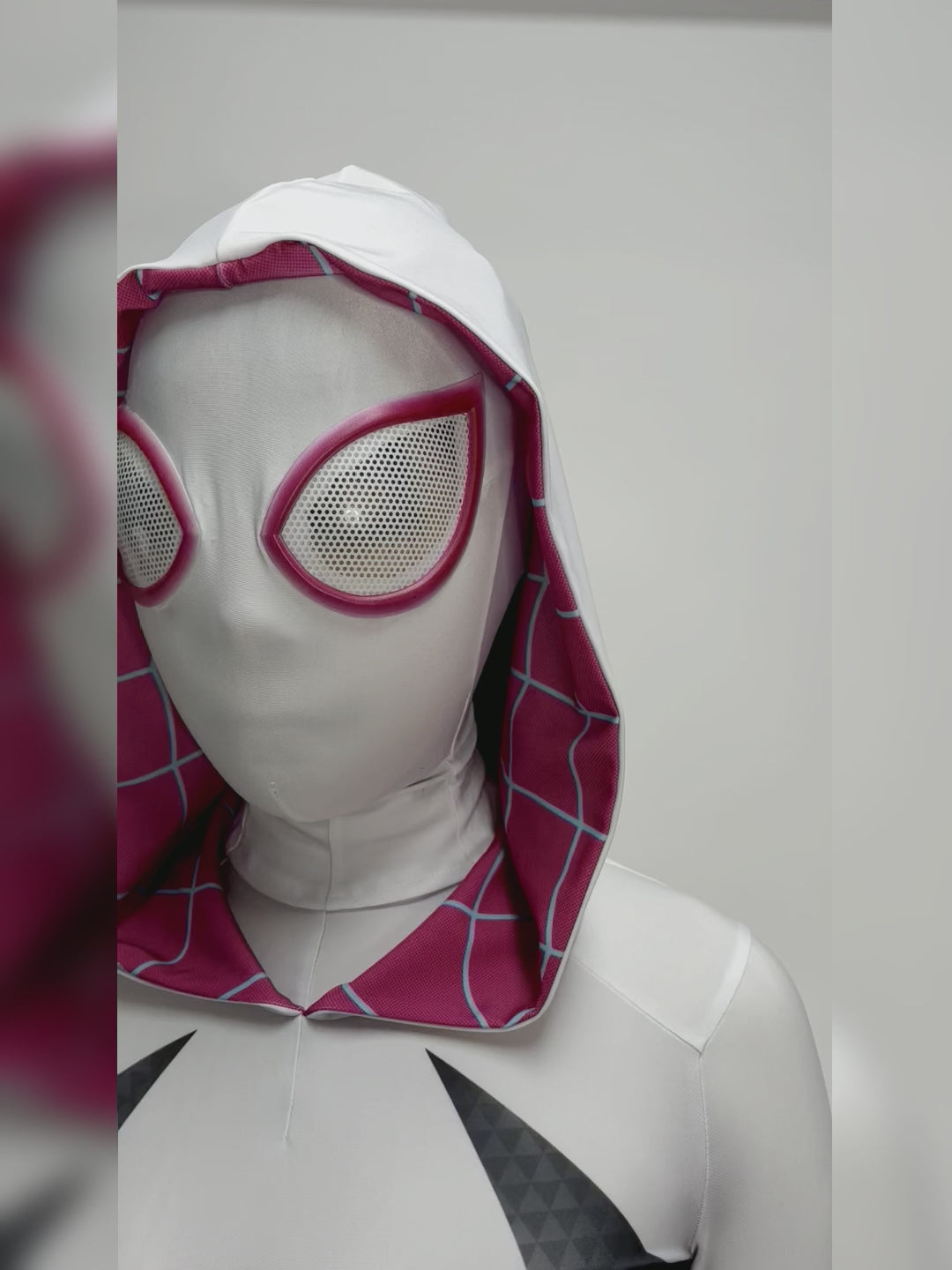 Super Hero Spider Gwen Cosplay Full Bodysuit Halloween Costume Zentai