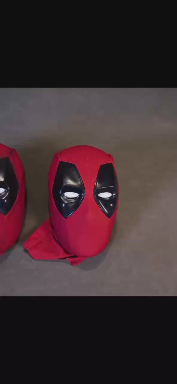 Hand-made Deadpool Cosplay Halloween Mask with Faceshell