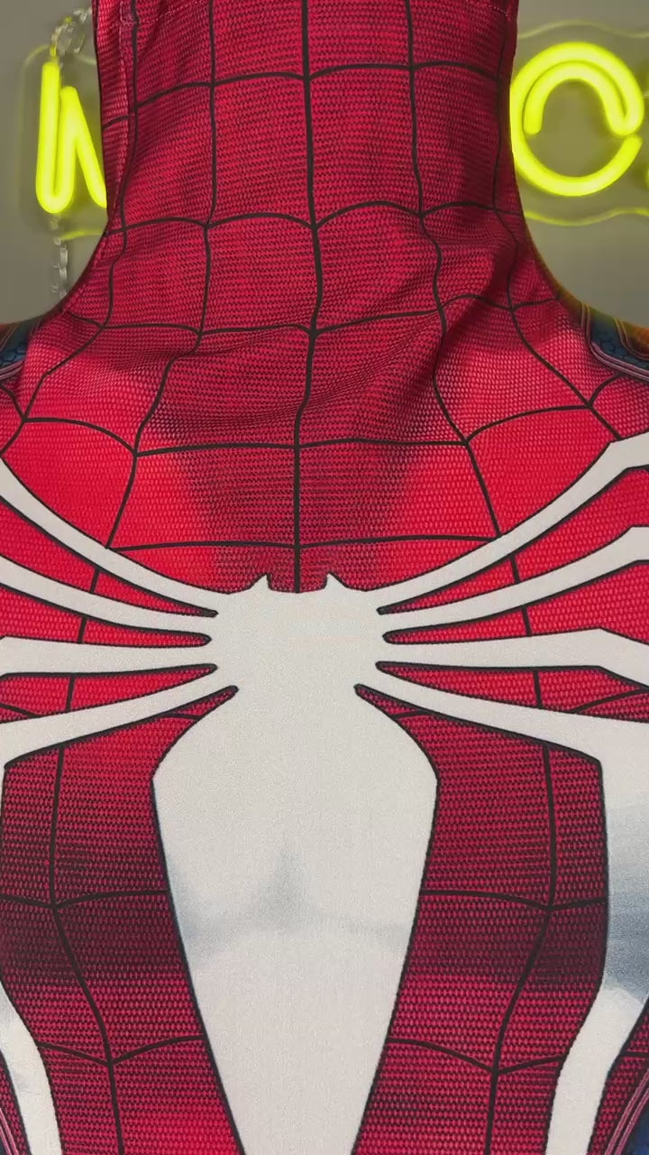 Spandex Spider man ps4 Suit Cosplay Halloween Costume Zentai