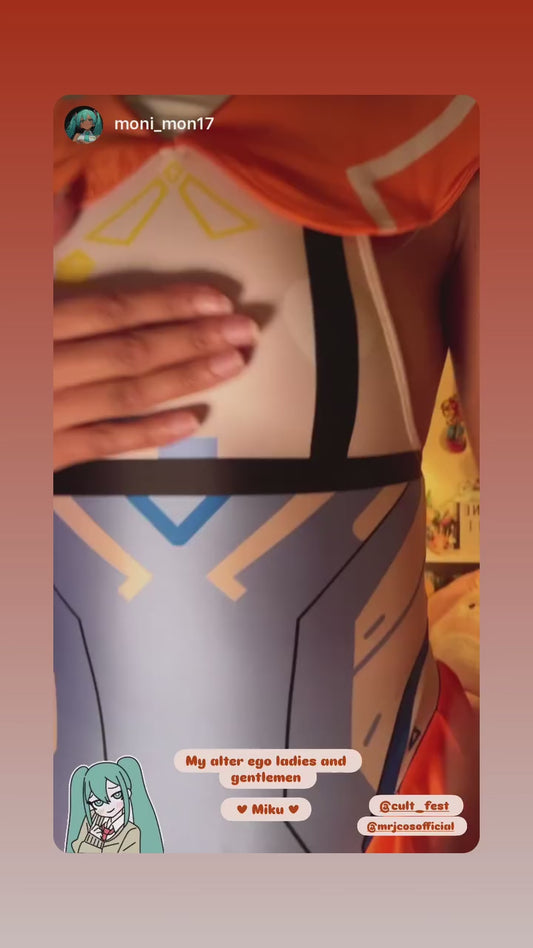 Japanese Anime Girl Spandex Swimwear Racing Suit Wet Suit Race Queen Costume